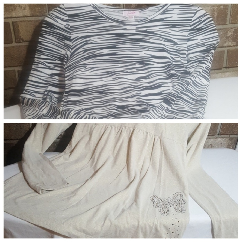 Bundle of 2 Girls long sleeve tees